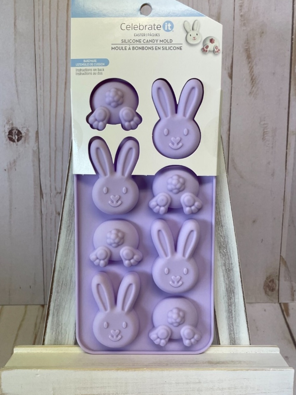 Holiday Silicone Shaped Candy Mold Chocolate Treat Butter Easter Bunny 8 NEW